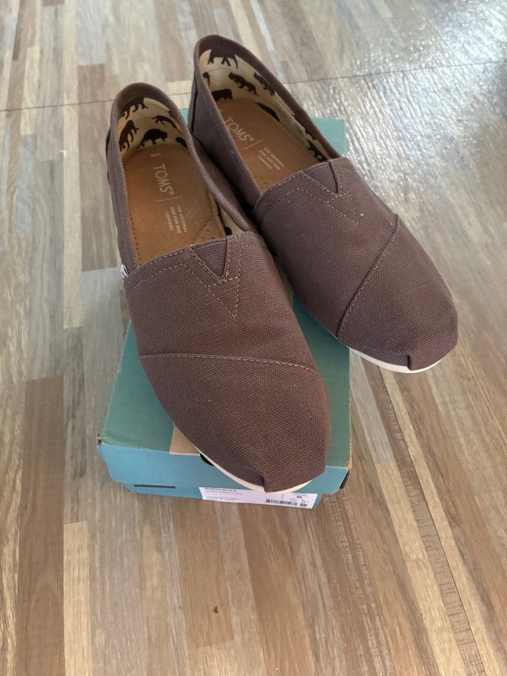 TOMS Women’s Canvas Slip-Ons in Brown
